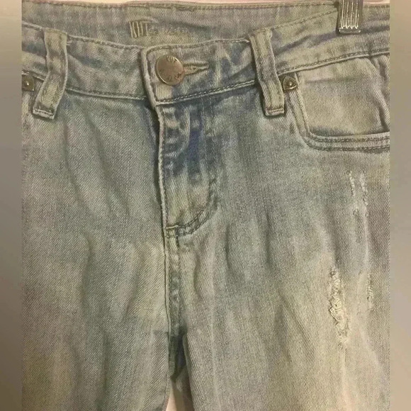 Kut from the Kloth Skinny Jeans Distressed Light Wash - Picture 12 of 14